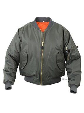 Kids MA-1 Flight Bomber Jacket Nylon Water-Repellent Outerwear